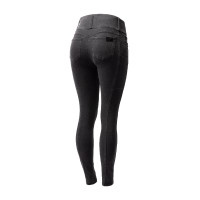 Calça Horze Carolyn denim fullgrip feminina Preto