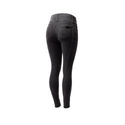 Calça Horze Carolyn denim fullgrip feminina Preto