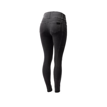 Calça Horze Carolyn denim fullgrip feminina Preto