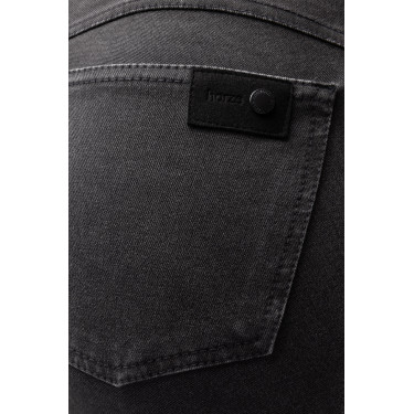 Calça Horze Carolyn denim fullgrip feminina Preto