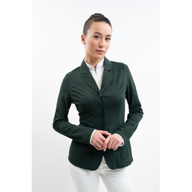 Casaco de competição Harcour Jade US feminino Selva Branco
