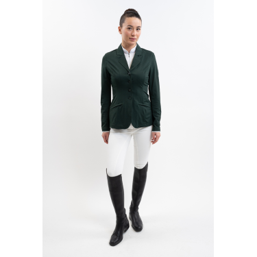 Casaco de competição Harcour Jade US feminino Selva Branco