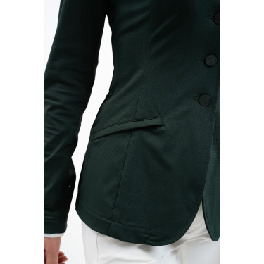 Casaco de competição Harcour Jade US feminino Selva Branco