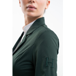 Casaco de competição Harcour Jade US feminino Selva Branco