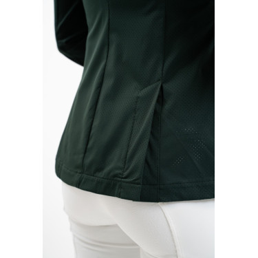 Casaco de competição Harcour Jade US feminino Selva Branco