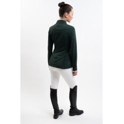Casaco de competição Harcour Jade US feminino Selva Branco