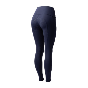 Legging de cintura alta com silicone integral Gillian Horze feminino Abertura Azul-marinho Legging de cintura alta com silicone integral Gillian Horze feminino Abertura Azul-marinho