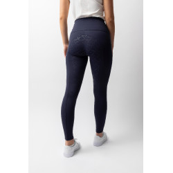 Legging de cintura alta com silicone integral Gillian Horze feminino Abertura Azul-marinho Legging de cintura alta com silicone integral Gillian Horze feminino Abertura Azul-marinho