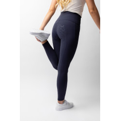 Legging de cintura alta com silicone integral Gillian Horze feminino Abertura Azul-marinho Legging de cintura alta com silicone integral Gillian Horze feminino Abertura Azul-marinho