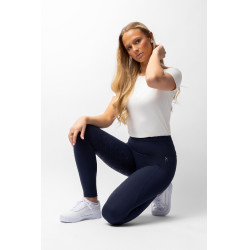 Legging de cintura alta com silicone integral Gillian Horze feminino Abertura Azul-marinho Legging de cintura alta com silicone integral Gillian Horze feminino Abertura Azul-marinho
