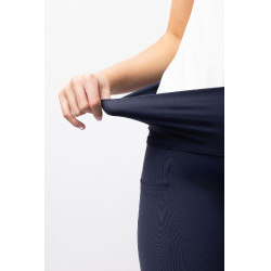Legging de cintura alta com silicone integral Gillian Horze feminino Abertura Azul-marinho Legging de cintura alta com silicone integral Gillian Horze feminino Abertura Azul-marinho