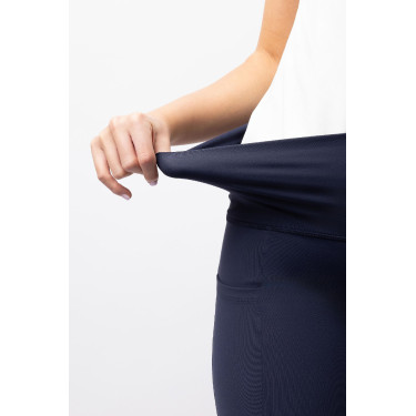 Legging de cintura alta com silicone integral Gillian Horze feminino Abertura Azul-marinho Legging de cintura alta com silicone integral Gillian Horze feminino Abertura Azul-marinho