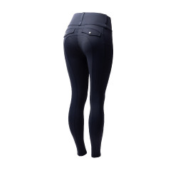 Legging Hybrid Horze Anya feminino fullgrip Marinho escuro Azul