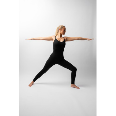 Macacão de equitação feminino B Vertigo Carin Beleza negra Preto