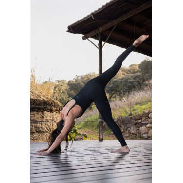 Macacão de equitação feminino B Vertigo Carin Beleza negra Preto