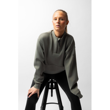 Sweat B Vertigo Lilou mulher Manjedoura Basilic Rosa