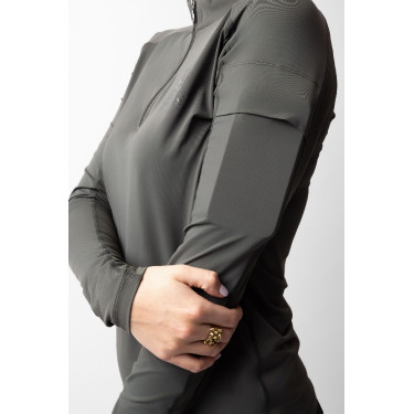 Camiseta de treino B Vertigo Odina feminina Quimera Cinzento