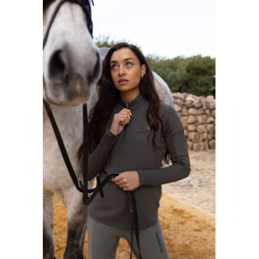 Camiseta de treino B Vertigo Odina feminina Quimera Cinzento