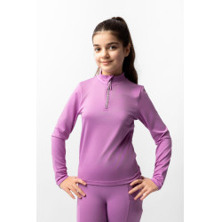 Camiseta de treino infantil Horze Mea Pensamento pálido Violeta