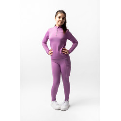 Camiseta de treino infantil Horze Mea Pensamento pálido Violeta