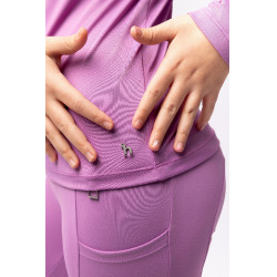 Camiseta de treino infantil Horze Mea Pensamento pálido Violeta