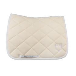 Almofada de adestramento em tecido técnico com logotipo bordado White Line Equestro Bege