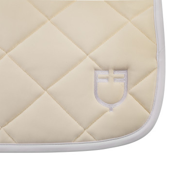 Almofada de adestramento em tecido técnico com logotipo bordado White Line Equestro Almofada de adestramento em tecido técnico com logotipo bordado White Line Equestro
