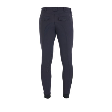 Calça ajustada com grip masculina com logotipo Caspar Equestro Blazer marinho Azul-marinho