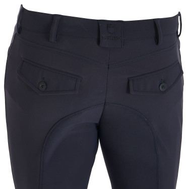 Calça ajustada com grip masculina com logotipo Caspar Equestro Blazer marinho Azul-marinho