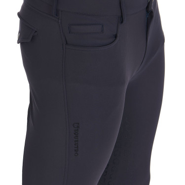 Calça ajustada com grip integral masculino Aria Equestro Blazer marinho Azul-marinho Calça ajustada com grip integral masculino Aria Equestro Blazer marinho Azul-marinho