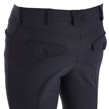Calça ajustada com grip integral masculino Aria Equestro Blazer marinho Azul-marinho Calça ajustada com grip integral masculino Aria Equestro Blazer marinho Azul-marinho