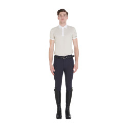 Calça ajustada com grip integral masculino Aria Equestro Blazer marinho Azul-marinho Calça ajustada com grip integral masculino Aria Equestro Blazer marinho Azul-marinho