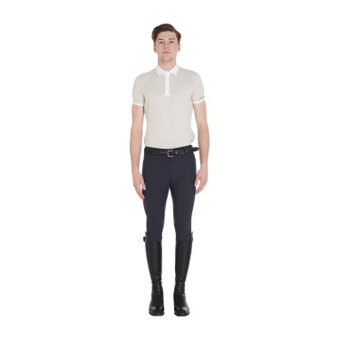 Calça ajustada com grip integral masculino Aria Equestro Blazer marinho Azul-marinho Calça ajustada com grip integral masculino Aria Equestro Blazer marinho Azul-marinho