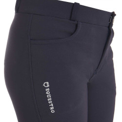 Calça infantil em tecido técnico Equestro Blazer marinho Azul-marinho
