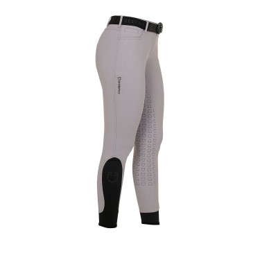 Calça feminina com grip integral Aria em tecido técnico Equestro Calça feminina com grip integral Aria em tecido técnico Equestro