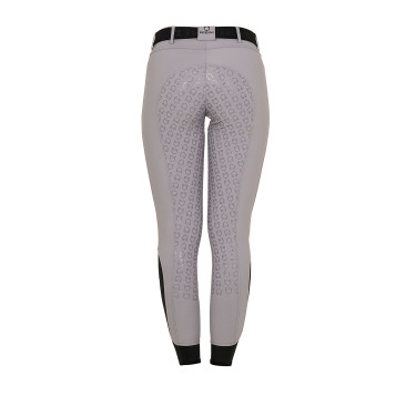 Calça feminina com grip integral Aria em tecido técnico Equestro Calça feminina com grip integral Aria em tecido técnico Equestro