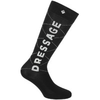 Meias Equithème Serpentine dressage Preto