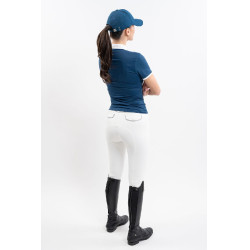 Polo de competição Harcour Shine Azul lagoa Polo de competição Harcour Shine Azul lagoa