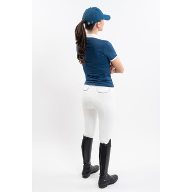 Polo de competição Harcour Shine Azul lagoa Polo de competição Harcour Shine Azul lagoa