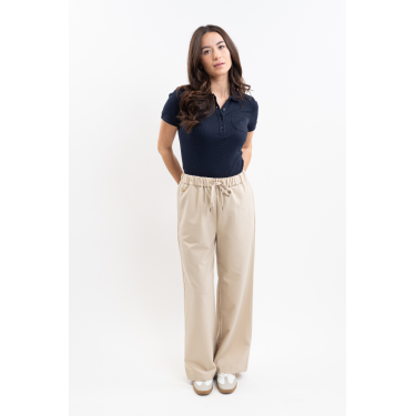 Calça Paisley Harcour feminina Linho Bege Calça Paisley Harcour feminina Linho Bege