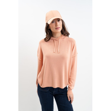 Moletom com capuz Plume Harcour feminino Damásco Laranja