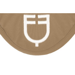 Touca anti-moscas em tecido técnico com logotipo Equestro Areia / branco Bege