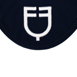Touca anti-moscas em tecido técnico com logotipo Equestro Marinho / branco Azul