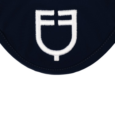 Touca anti-moscas em tecido técnico com logotipo Equestro Marinho / branco Azul