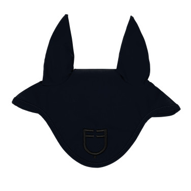 Touca anti-moscas em tecido técnico com logotipo Equestro Marinho / preto Azul