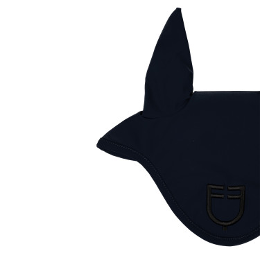 Touca anti-moscas em tecido técnico com logotipo Equestro Marinho / preto Azul