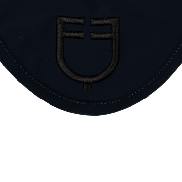 Touca anti-moscas em tecido técnico com logotipo Equestro Marinho / preto Azul