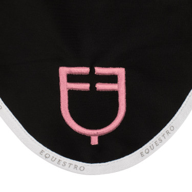 Touca anti-moscas em tecido técnico com logotipo multicolorido Equestro Touca anti-moscas em tecido técnico com logotipo multicolorido Equestro
