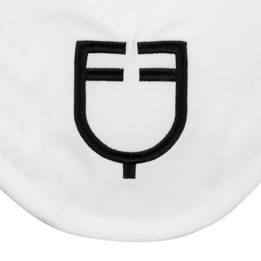 Touca anti-moscas em tecido técnico White Line Edition Equestro Branco