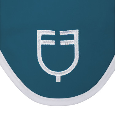 Touca anti-moscas em tecido técnico White Line Edition Equestro Petróleo Azul